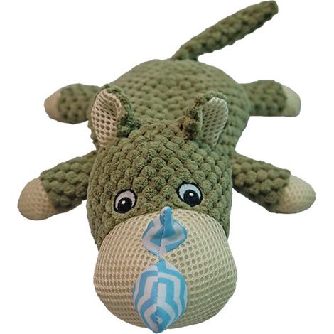 Bissfestes Nashorn-Plüschtier mit Soundeffekten und niedlichem Aussehen. Ideale Dekoration für Hunde und andere Haustiere. (1/5)