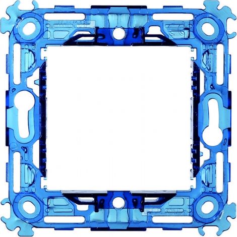 Supporto Telaio Per Serie Civile ETTROIT Serie Venus Compatibile Con Vimar Arke (2 Moduli Per Scatola 502) (1/2)