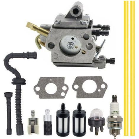 Vergaser für Zama C1Q-S258, Vergaser für Stihl MS192, MS192T und MS192TC Kettensägen, Zündkerze, Kraftstoffleitung, Ölleitung