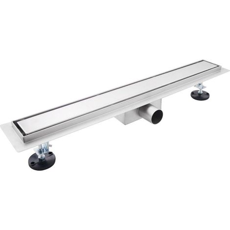 Fortifura Galeria Caniveau de douche 160cm avec grille fermée et bride de sol Inox