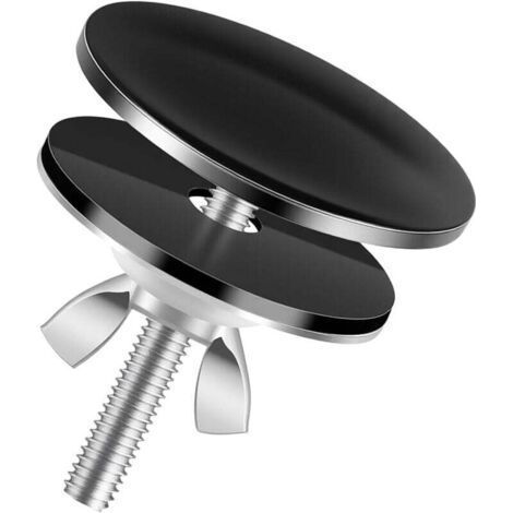 Green Mobility-Copriforo per lavello da cucina da 2", copri piano di lavoro in acciaio inossidabile nero, tappo per foro rubinetto per prevenire perdite (1/4)