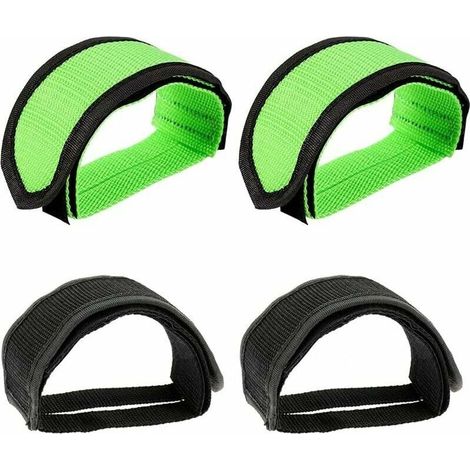 Set of 4 pedal straps for toe clips on entry-level exercise bikes (1/5)