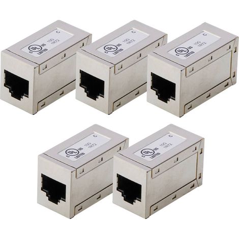Digitus AT-AG-8-8-C6S-5 Custodia connettore RJ45 Numero di poli 8 Argento 5 pz.