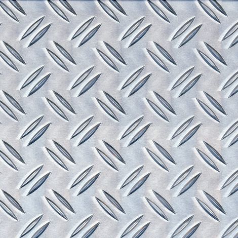 Alberts 466695 Lamiera bugnata, tipo “mandorlato”, alluminio, naturale, 120 x 1000 x 1,5 mm