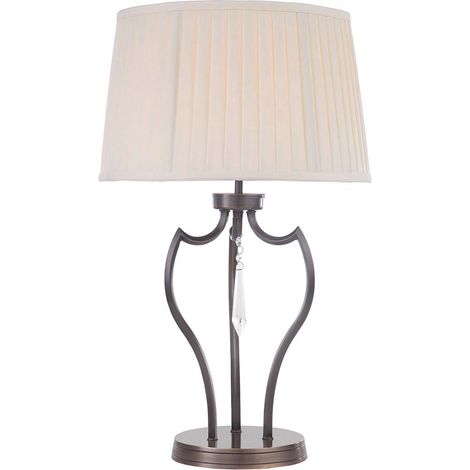 Elstead Pimlico - 1 Leuchttischlampe Dunkelbronze, E27