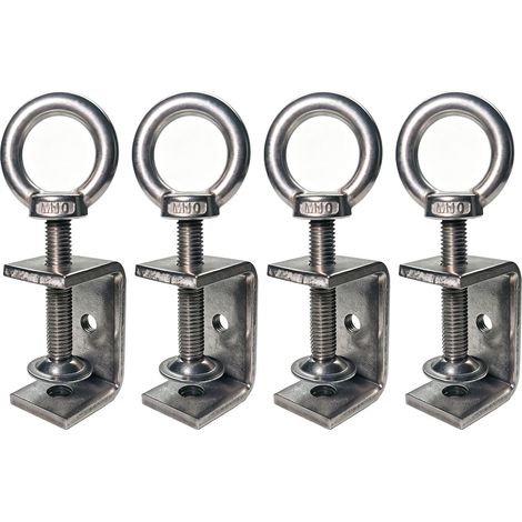Lot de 4 colliers de serrage en C de 0 à 40 mm - Ouvertures de mâchoire réglables en acier inoxydable - Petites pinces à vis en métal - Support de serrage (1/2)