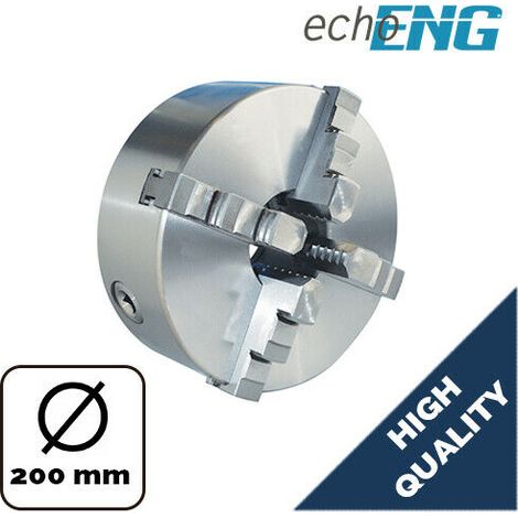 Mandrino per Tornio 200mm Autocentrante a 4+4 Griffe - MA AC M420 - echoENG (1/3)