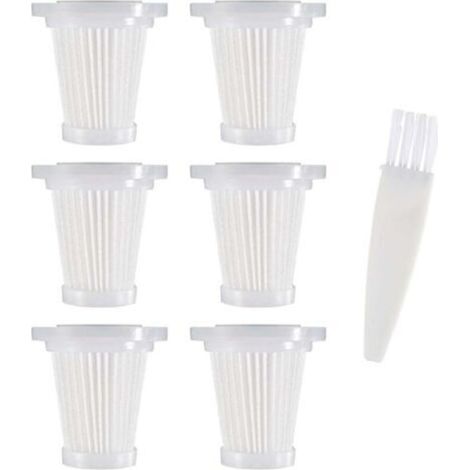 6 Pack Washable HEPA Filters, Replacement Filters for Mini Cordless Handheld Vacuum Cleaner, for Car Handheld Vacuum Cleaner (1/5)