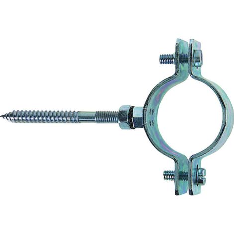 Collari pesanti in acciaio zincato per tubi cpt - Specifiche: 1/2 p/tubi Ø mm 19/22 tassello Ø mm 10 - 10 pz (1/2)