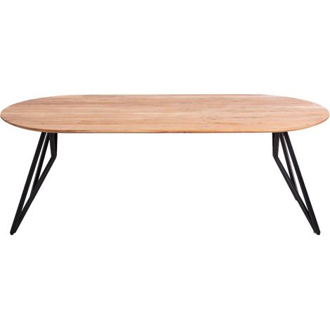 Table à manger ovale en bois d'acacia Ivan (1/5)