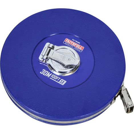 Faithfull 30m (100ft) Rounded Long Tape Measure with 13mm Width