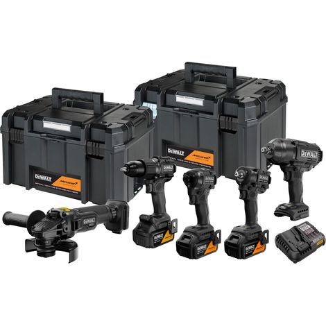Batteria combinata DeWALT x McLaren F1 Team DCK5222MP3T: DCD86M+DCF86M+DCF92M+DCF99M+DCG45M 18V, 3x 5,0 Ah e caricabatterie in TSTAK