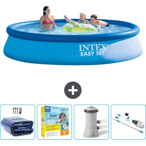 Intex Piscina Easy Set Rotonda - 396x84 cm - 7-pezzi  SCB12 (1/5)
