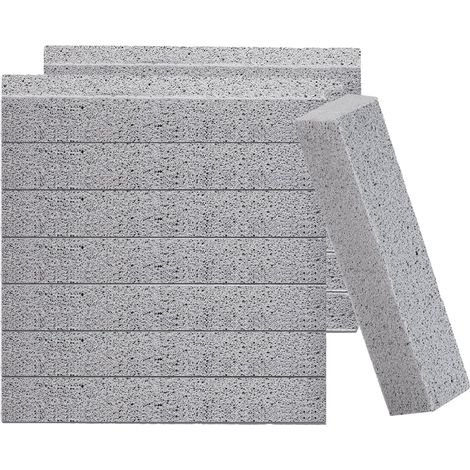Lot de 14 pierres ponces pour le nettoyage des cuvettes de toilettes, élimination efficace des dépôts de calcaire, utilisables pour le nettoyage des toilettes, baignoires et grilles. (1/5)