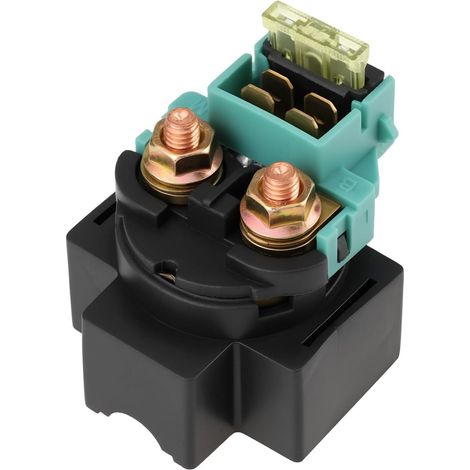1x Relais-Solénoïde de Démarreur Moto Commutateur 12v Fusible 20a Compatible avec Yamaha YBR 125 12v Fusible Lame 20a Connecteur 4 Broches Ajustement Sécurisé (1/5)