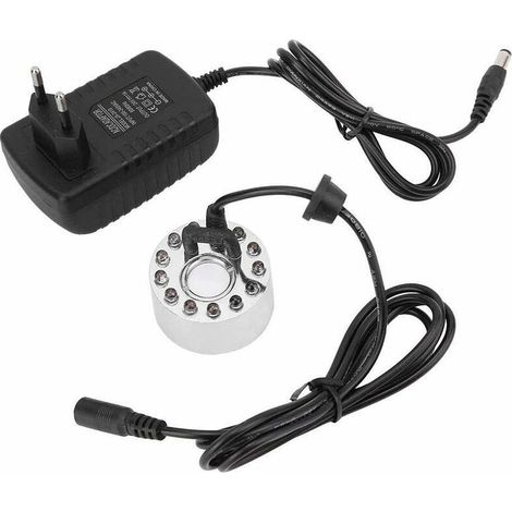 12 LED Fabricant de brumisateur à ultrasons Fontaine Mist Maker DC 24V (1/5)