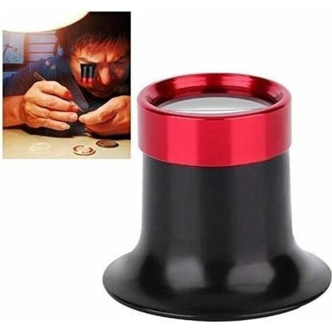 Bardusch-Loupe D'horloger, Réparation De Loupe Oculaire en Alliage D'aluminium 10x pour Lecture Tous Les Travaux De Précision Réparations Couture (1/5)