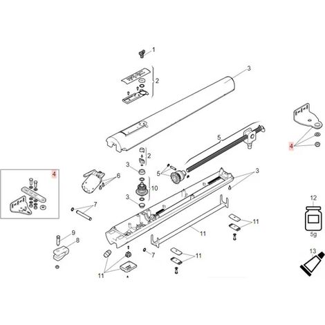 FAAC 63002565 Gruppo Staffe Di Fissaggio Per Motore S418 Handy Ricambio