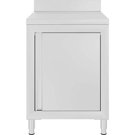 Maison Exclusive - Mesa de trabajo comercial mueble acero inoxida (1/5)