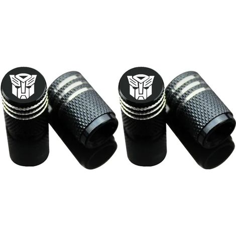 (Transformers noir) 4 bouchons de valve de pneu en métal avec logo de voiture multicolore, compatibles avec Cruze, Mairui, Bao XL, Equinox, Lacetti et Aveo. (1/5)