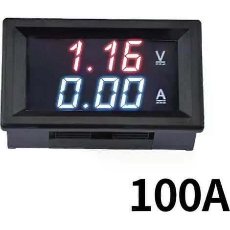 056 0-100V 10A 50A 100A LED Digitalvoltmeter Amperemeter Spannungsmesser Spannungsdetektor Tester Monitor Panel FÜR Elektrikerwerkzeug (1/4)