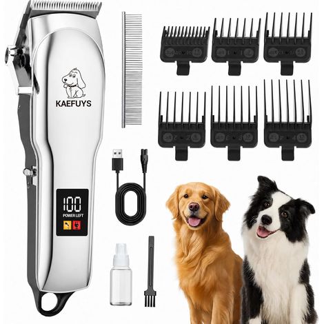 Tondeuse Chien Professionnelle Sans Fil Recharge USB Écran LCD (1/5)