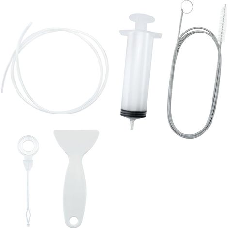 5 Pièces Kit de nettoyage, Brosse flexible 120 cm, Système spray, Tuyauterie réfrigérateur, Climatisation (1/5)