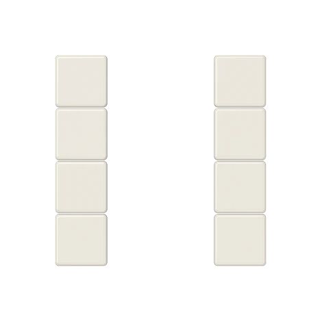 Jung Juego de teclas, F50, termoplástico, serie AS, blanco A 504 TSA