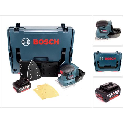Bosch GSS 18V-10 Akku Schwingschleifer 18V + 1x Akku 4,0Ah + L-Boxx - ohne Ladegerät