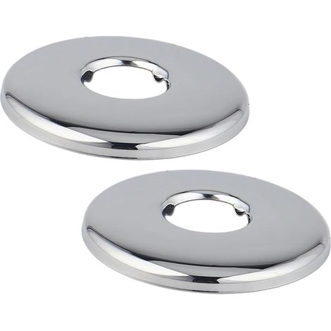 (2 Pièces Rosace Cache Tuyau Acier Inoxydable,Trou Intérieur 21 mm, Hauteur 8 mm, Cache Trou pour Robinet, Vanne d'Angle, Radiateur, Raccord et Tuyaux (1/5)