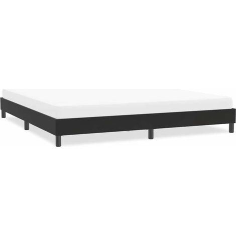 Cadre de lit sans matelas-Structure de lit noir 200x220 cm velours (1/5)