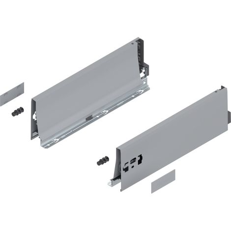 Blum Tandembox Zarge, Höhe K (115 mm), NL=350 mm, links/rechts, für Tandembox antaro, R9006 weissalumin. (1/4)