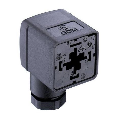Connecteur d'électrovanne GDM2106 Belden GDM2106 934888100-1 noir Pôle:2 + PE 1 pc(s) (1/2)