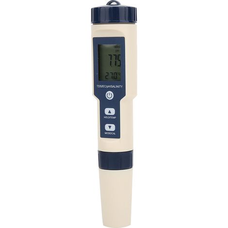 Analyseur de qualité de l'eau EZ-9909 5 en 1 : testeur de pH/salinité/TDS/EC avec rétroéclairage