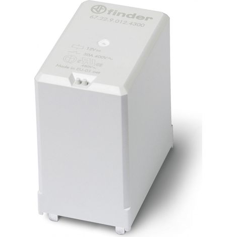 Relais de puissance 2NO 50A 24V DC montage CI intervalle des contacts 5,2mm 377063 FINDER 672290244500
