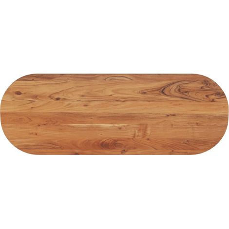Tischplatte 110x40x3,8 cm Oval Massivholz Akazie