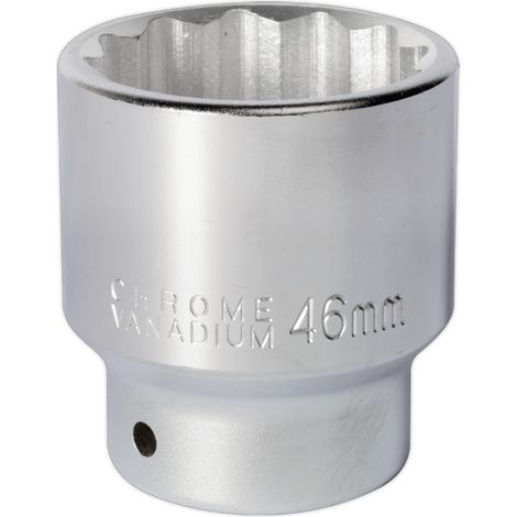 Sealey 46mm 3/4""Sq Drive Standard WallDrive Socket 12pt Chrome S34/46
