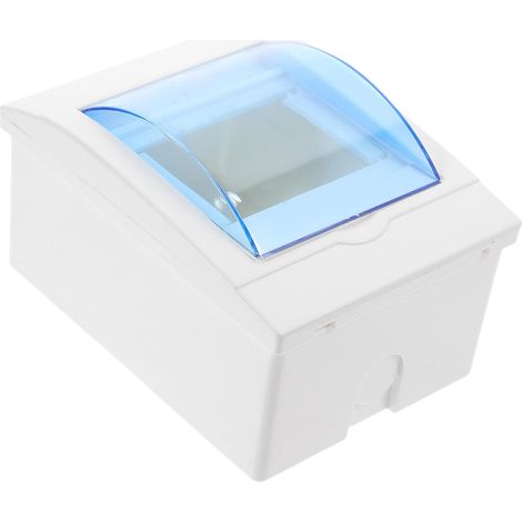 Boîtier électrique extérieur étanche en plastique, boîte de disjoncteur miniature, type M1, 3-4 positions, boîte de distribution murale étanche à la poussière. (1/5)