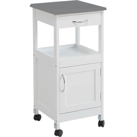 Carro de cocina 1 puerta 1 cajon tapa inox