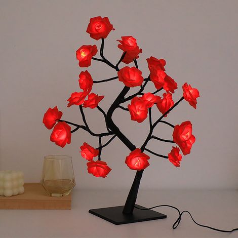 Lampe Projecteur Étoiles - Lampe Nuit Rose en Résine Époxy - Pour Chambre d'Adolescente ou Bureau - 17.5 x 5 x 33 cm - 320 g (1/5)