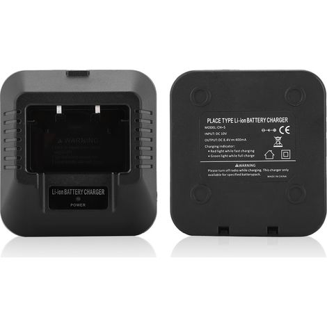 Chargeur USB et Allume-Cigare pour Talkie-Walkie Baofeng UV-5R DM-5R Plus (Chargeur UE)