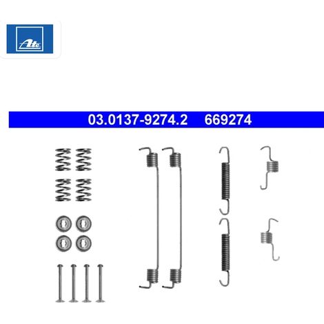 Kit d'accessoires, mâchoire de frein ATE 03.0137-9274.2 DACIA 44 02 643 69R