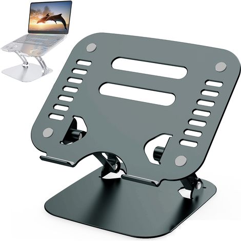 Support Pour Ordinateur Portable - Hauteur Et Angle Réglables - En Alliage D'Aluminium - Compatible Avec La Plupart Des Ordinateurs Portables - 1 Pièce (1/5)