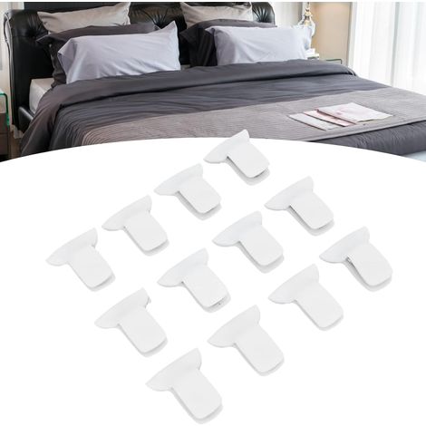 12 Pièces Clips de Couette Rembourrés Empêche les Couettes de Déplacer les Attaches de Couverture Clips de Fixation de Drap de Lit pour Salon de Beauté à Domicile (1/5)