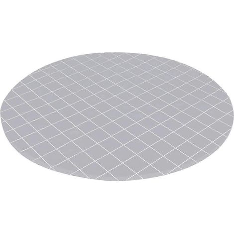 Runde, passgenaue Polyester-Tischdecke, Tischdecke mit elastischem Rand, wasserfeste und abwischbare Tischdecke für den Innen- und Außenbereich-Gray 80cm (1/5)