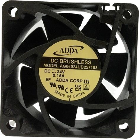 ADDA  AG06024UB257103 Ventola assiale 24 V/DC (L x L x A) 60 x 60 x 25 mm