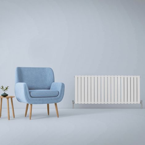 Designer Flat Panel Radiators Gloss White 600mm x 1400mm (1/5)