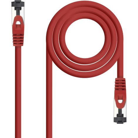 CABLE RED CAT.8.1 2GHZ LSZH SSTP AWG26 ROJO 25 CM