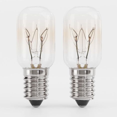 2x Ampoule Frigo 15W E14 Blanc Chaud ,Lampe pour Machine à Coudre, Hotte, Lampe de Sel, Congélateur,Ampoule Refrigerateur 15W, T22, 90 Lumens & 2700K,Ampoule 15W Frigo, lampe Frigo (1/4)