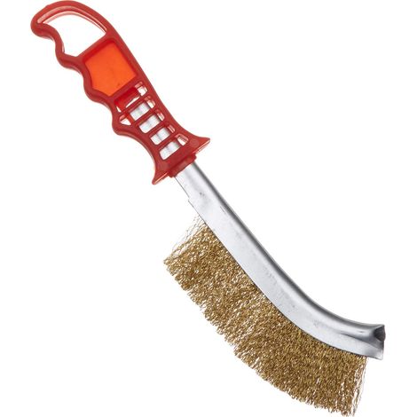 KS Tools 201.2302 Spazzola p.pinza freni in filo di ottone,250mm